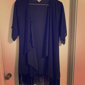 Lularoe polka dot cover up